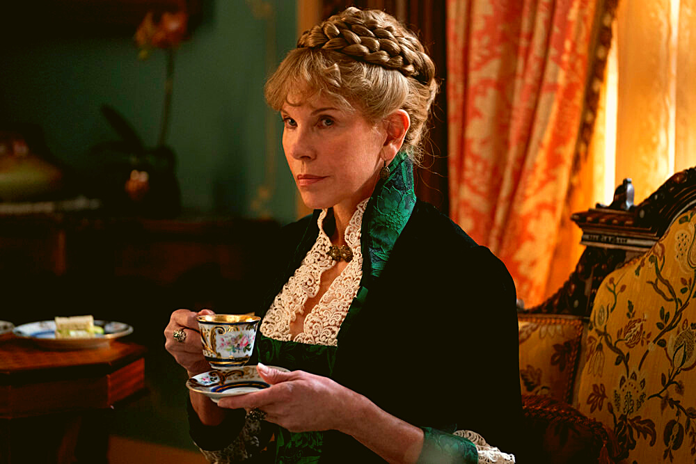Christine Baranski as Agnes van Rhijn on HBO's The Gilded Age.